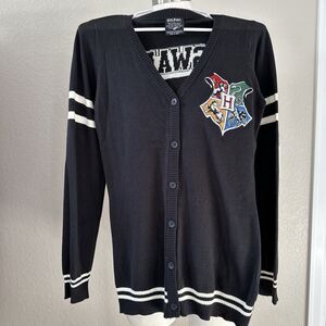 Harry Potter Black Cardigan Women's Size Medium Uniform Hogwarts